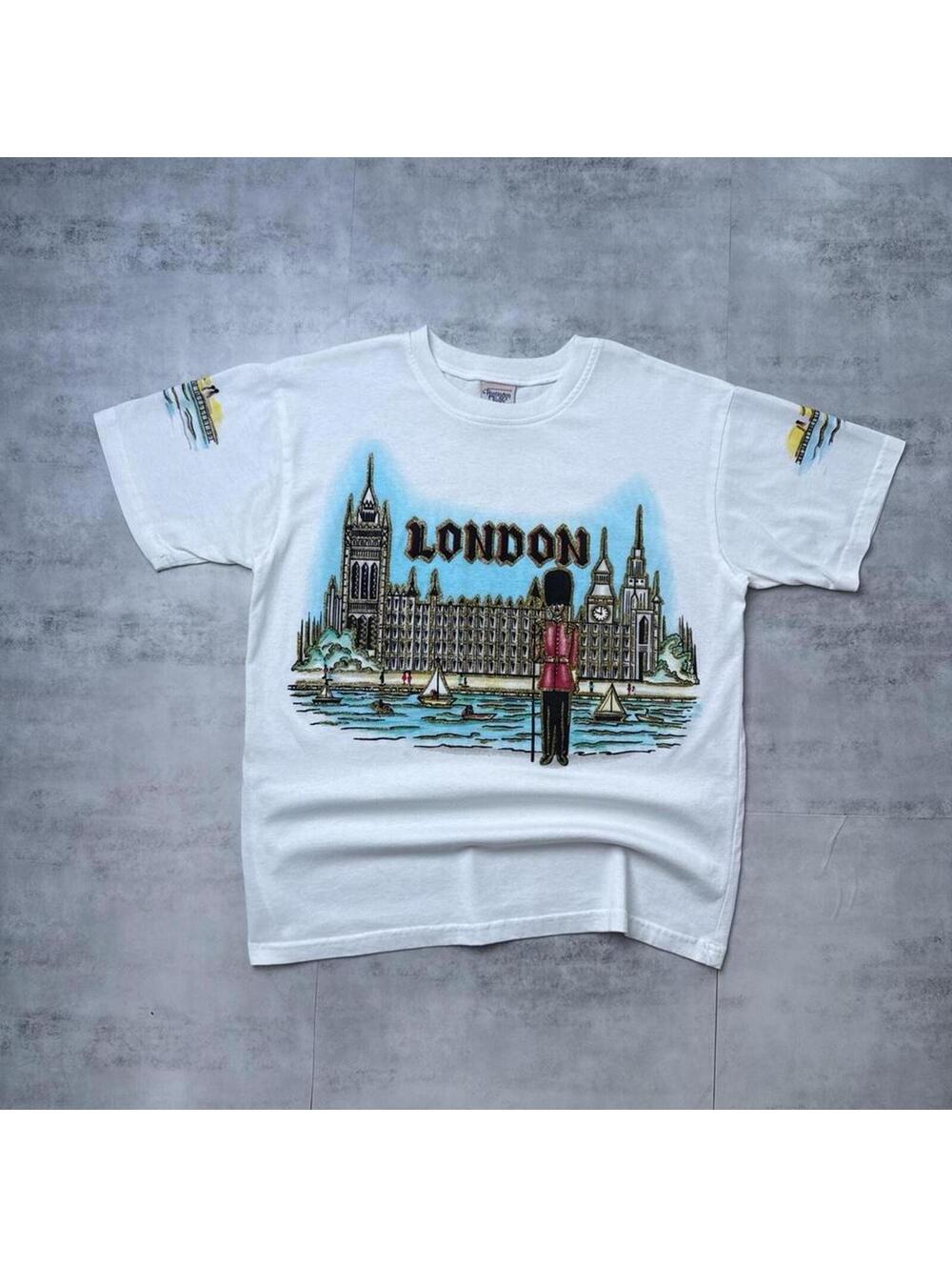 Y2K London Promo Vintage white t shirt